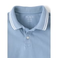 thumbnail image 3 of The Children's Place Boys Short Sleeve Tipped Solid Pique Polo, Sizes XS-XXL, 3 of 3