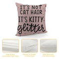 thumbnail image 4 of GOSMITH Funny Cat Gifts Pillow Covers - 18x18 Maine Coon Pillow Covers, Cat Lover Gifts for Women, Cat Gifts for Cat Lovers, Maine Coon Cat Stuffed Animal, It's Not Cat Hair It's Kitty Clitter, 4 of 5
