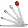 thumbnail image 1 of Mini Measuring Spoon Heavy Duty Stainless Steel Small Teaspoon Micro Mg Scoop 1/64, 1/32, 1/16, 1/8, 1/4 TSP for Home Kitchen Cooking Dry Liquid Ingredients，Fits in Spice Jar，Silver Set of 5, 1 of 5