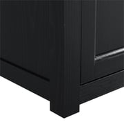 Camden 48 Corner Tv Stand W/Fireplace Black