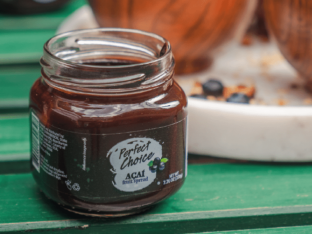Perfect Choice Açaí Fruit Spread – Breakfast Topping for Toast, Yogurt & Smoothie Bowls – 7.76 oz
