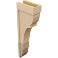 thumbnail image 5 of 6"W x 12"D x 36"H Thin Bryant Rough Cedar Woodgrain TimberThane Corbel, Primed Tan, 5 of 6