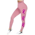 thumbnail image 4 of MKLEKYY Leggings con estampado de cintura alta para el Mes de la Prevención del Cáncer de Mujeres, Leggings de ejercicio para levantamiento de pesas, pantalones de yoga (3), 4 of 4
