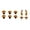 Color:Gold, variant on Metal Thumbsticks Back Paddles for PS5 Edge Controller Analog Joystick and Triggers Buttons Replacement Analog Joystick