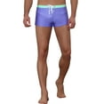 thumbnail image 5 of Lars Amadeus Men's Solid Color Elastic Waist Summer Pool Swimwear Shorts, 5 of 5
