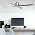 thumbnail image 3 of Lucci Air Climate 52" DC Ceiling Fan with Remote Control, Modern Brushed Chrome Ceiling Fan, Quiet High Airflow Fan, 3 of 7