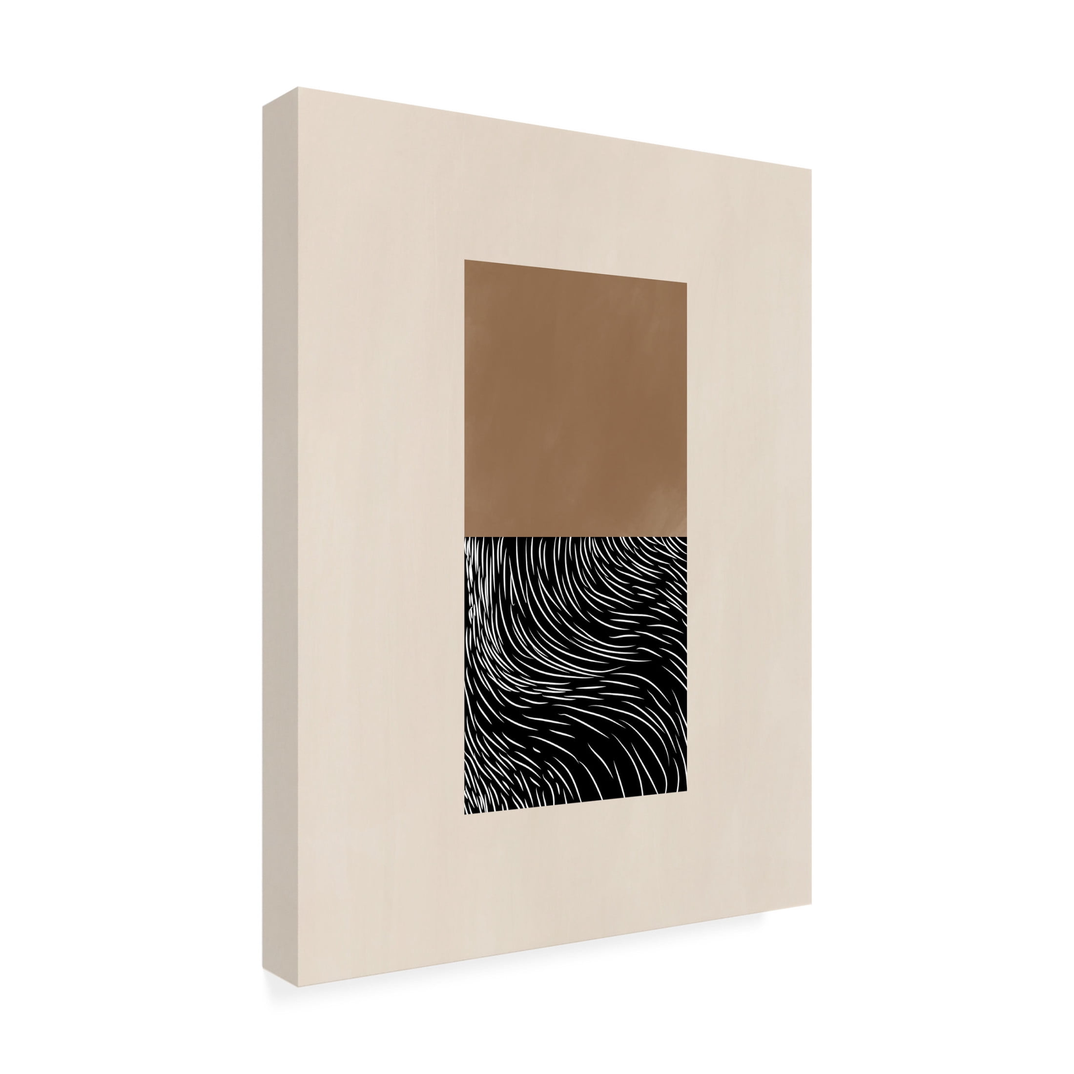 Trademark Fine Art Elena Ristova White Wave Art No.1 Canvas Wall Art