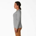 thumbnail image 3 of Dickies Women's Cooling Long Sleeve Pocket T-Shirt, Heather Gray, 2XL, 3 of 5