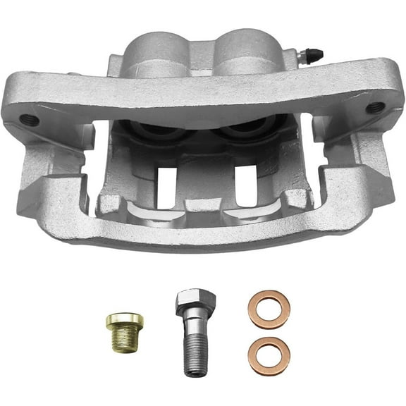 Aurogenix Brake Caliper Compatible with 1999-2004 Ford F-250 Super Duty;1999-2004 Ford F-350 Super Duty;2000-2005 Ford Excursion Caliper 18-B4791 Front Driver