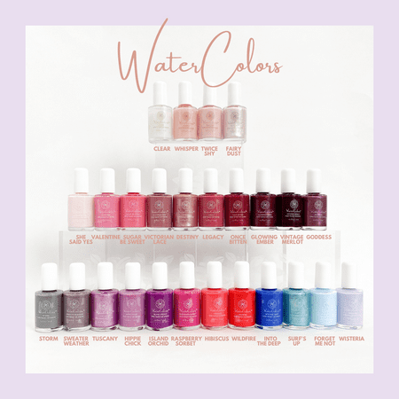 Honeybee Gardens WaterColors Nail Enamel, Once Bitten