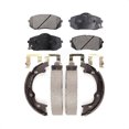 thumbnail image 1 of Transit Auto - Front Rear Ceramic Brake Pads And Parking Shoes Kit For 2007-2010 Kia Rondo KTN-100461, 1 of 2