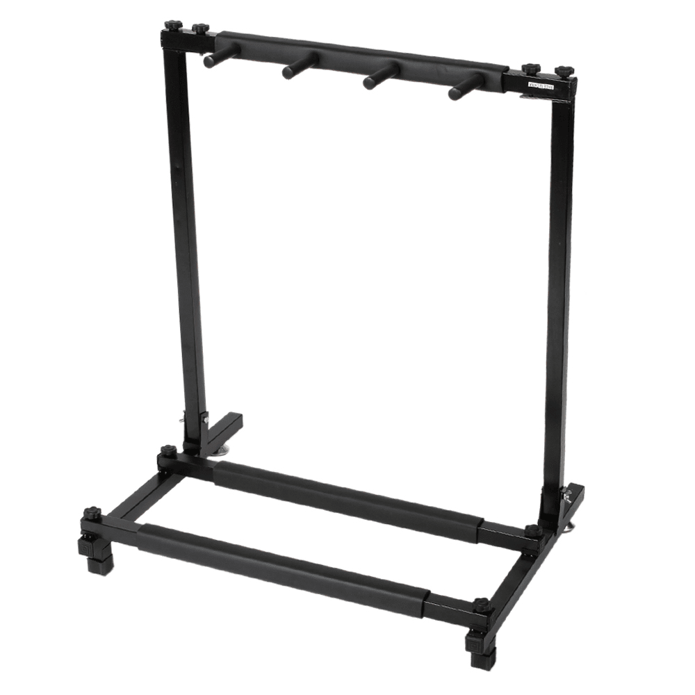 Tcbosik Guitar Stand Rack with Folding Design for 3 Guitars, Portable Display Holder for Guitar & Bass, Studio & Home, Black