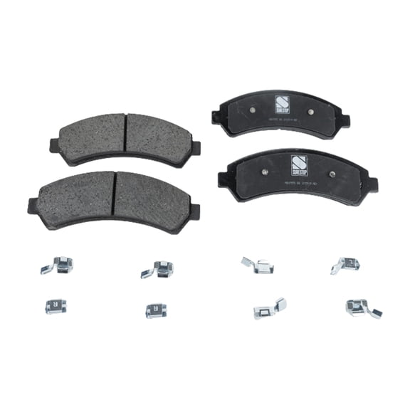 Brake Pad Set Compatible with 1998-2004 Chevrolet S10 GMC Sonoma 6Cyl 8Cyl 4Cyl 4.3L 7.4L 2.4L 3.3L Front