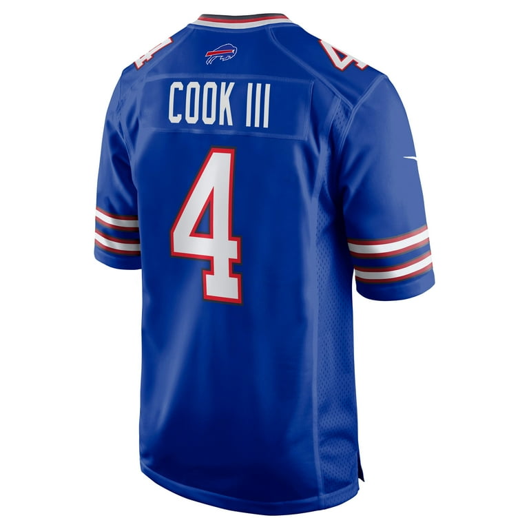Men's Nike James Cook III Royal Buffalo Bills Team Game Jersey