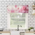 thumbnail image 4 of Hokiten Rod Pocket Curtain Valance, Pink Rose Fantasy Farmhouse Window Valance for Living Room, Bedroom, Kitchen Elegance Floral Romantic Reflection 60"W x 18"L, 4 of 8