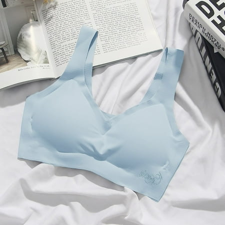 

Cool Bra Ice Silk Trackless Vest Without Steel Rim Sports Bra Sleep Yoga Bra CHMORA
