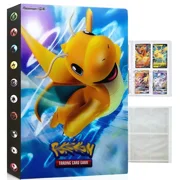 Trading Card binder, Card Folder, Album with Collection Cards,4-Pockets Collection card protective cover, 30 pages holds to 240 cards-(GG-14)