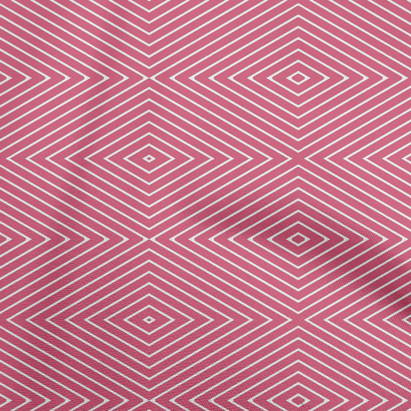 oneOone Cotton Poplin Pink Fabric Moire Fabric For Sewing Printed Craft