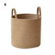 thumbnail image 5 of Kearding Cesta de almacenamiento Use cuerda de algodón Cesta sucia Cesta Cesta de tela y solución Cesta de ropa sucia de algodón yute S Type2 NO2, 5 of 6