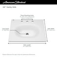 thumbnail image 5 of American Standard Studio S 24 in. Bathroom Vanity Sink Top with 8 in. Faucet Holes in White, 5 of 9