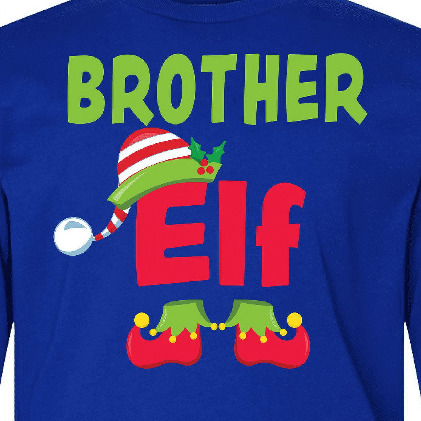 Inktastic Christmas Brother Elf Long Sleeve Youth T-Shirt