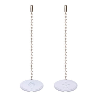 Mainstays 7" Universal White Metal Ceiling Fan Pull Chains