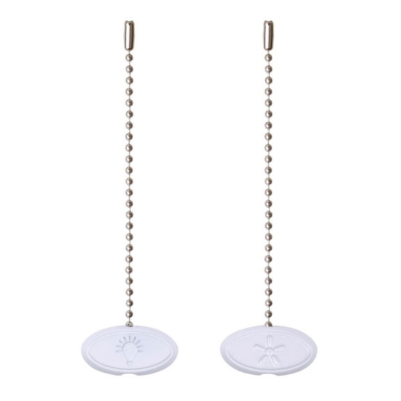 Mainstays 7" Universal White Metal Ceiling Fan Pull Chains