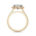 thumbnail image 4 of IGI Certified Lab Grown Diamond Engagement Ring | Center 9MM Cushion Cut Floral Halo Solitaire Wedding Rings For Women In 14k Solid Rose Gold | F-G, VS-SI Quality (3.50 Ctw) Ring Size-5.5, 4 of 7