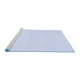 thumbnail image 2 of Ahgly Company Machine Washable Indoor Round Solid Blue Modern Area Rugs, 8' Round, 2 of 4