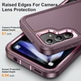 thumbnail image 3 of for Samsung Galaxy A13 5G Phone Case, Hybrid Hard PC Back + Silicone EVA Shockproof Protective Dustproof Non-Slip Heavy Duty Rugged Phone Case Cover for Samsung Galaxy A13 5G, Purple, 3 of 8