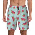thumbnail image 2 of Goofa Watermelon Printed Men's Swim Trunks Board Shorts Quick Dry Mens Swimming Trunks with Compression Liner,Breathable Fit Hawaii Beach Shorts-XX-Large, 2 of 9
