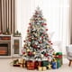 thumbnail image 2 of Árbol de Navidad flocado preiluminado Costway 180 cm 260 luces LED 1415 puntas de ramas, 2 of 5