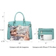 thumbnail image 4 of MKP Female Satchel Handbags Shoulder Tote Top Handle Bags with Matching Wristlet Wallet, 4 of 7