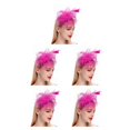 thumbnail image 1 of Qarigey Flor del pelo Tocados de boda Mano de obra fina Ahorro de espacio Adorno para el cabello Fiesta Nupcial Cabeza Colgante Rosa claro Type2 NO2, 1 of 6