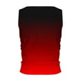 thumbnail image 3 of Plebaso Débardeurs Dégradés pour Femmes Chemises à Col Rond Froncé Ajustées Décontractées Été 2025 Sans Manches, 3 of 4