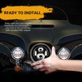 thumbnail image 4 of Faro SUNPIE negro de 7 pulgadas para Harley Street Glide/Electra, 4 of 6