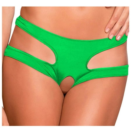 

Rovga Panties For Women Females Solid Panty Green Perspective Thongs 1 Pcs