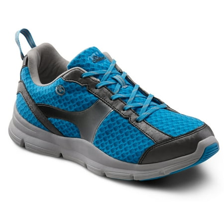 

Dr. Comfort Meghan Women s Athletic Shoe: 6.5 Wide (C-D) Blue Elastic Lace