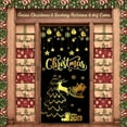 thumbnail image 2 of Gold Theme Christmas Banner Black Background Xmas Banner Snowflake Design Star Pattern Holiday Banner for Christmas Party Holiday Celebration Home Decoration, 2 of 9