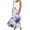 ☪078-Blue, variant on Nuoqisi Women's Summer Sundress Fashionable Sleeveless and Round Neck Printed Long Dress