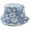 light blue, variant on Bucket Hat Women - Denim Fisherman Hat Beach Sun Bucket Hats Flower Print Aesthetic Cap for Women Traveling Outdoor