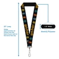 thumbnail image 3 of The Wizarding World of Harry Potter Lanyard, Harry Potter Hufflepuff Ravenclaw Gryffindor Slytherin Black, Elastic, 3 of 4
