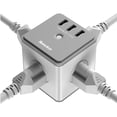 thumbnail image 3 of Huntkey SMC007 Surge Protecting Outlet Extender w/ AC Plugs & USB Ports (2 Pack), 3 of 6