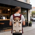 thumbnail image 7 of TTJ Cats Carrier Soft Cats Bag Carrier Breathable Pet Backpack Portable Bag for Dogs and Cats Mesh Ventilation Paw Exposed Pet Bag, 7 of 7