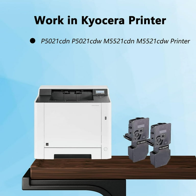 Compatible TK-5232 Toner Cartridge 4-Pack For Kyocera ECOSYS Printers - High Yield