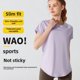 thumbnail image 4 of Chaleco de yoga, ropa de fitness, top deportivo, camiseta de manga corta para mujer, ropa interior holgada transpirable, blusa de secado rápido, primavera y verano, 4 of 4