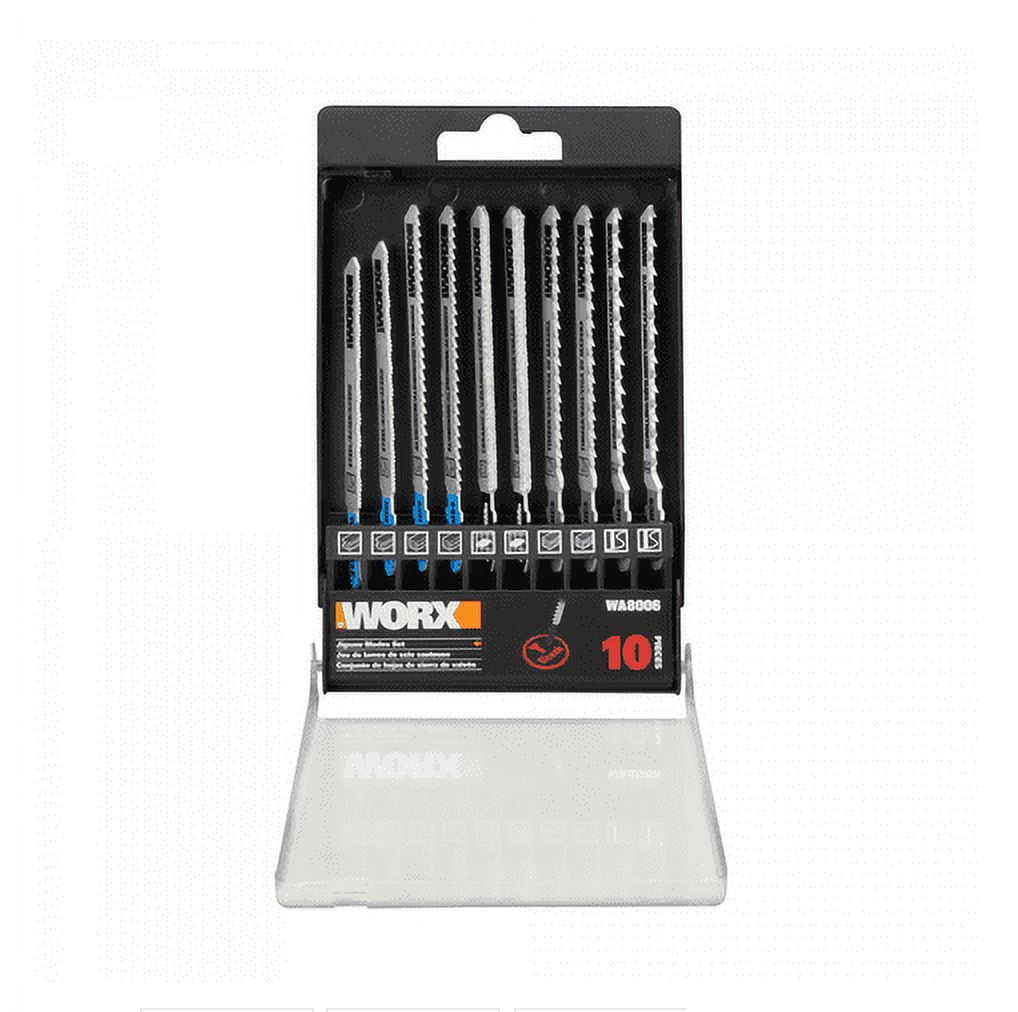Worx WA8006 BladeRunner 10 Pc T-Shank Blade Assortment