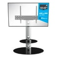 thumbnail image 5 of FSL800LUS-A Lugano TV Stand with Mount for TVs up to 65", Black Shelves and Silver Column, 5 of 10