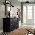 thumbnail image 6 of Lacoo 7 Drawers Wooden Dresser for Bedroom, 47'' Modern Storage Chest of Drawers for Living Room, Black, 6 of 9