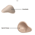 thumbnail image 4 of BIMEI Women's Bra Inserts Pads Removable Push Up Sports Bra Cups Rounded top Use for Swimsuits, Workouts, Mastectomy Breast Form Prosthesis Bra，A pair，Spiral，S, 4 of 6